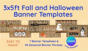 Fall and Halloween Template Pack